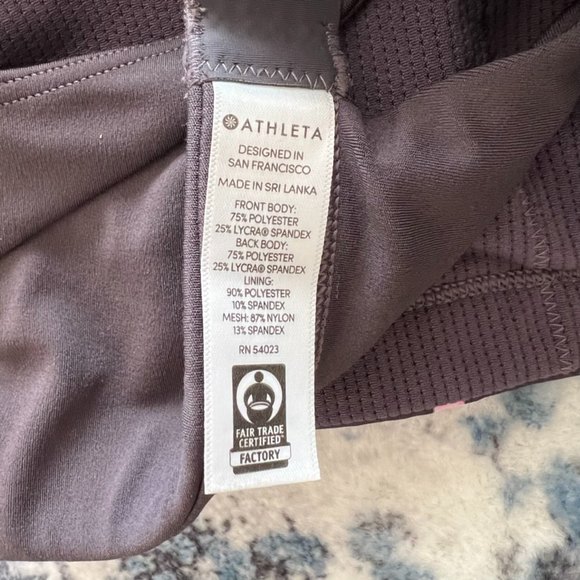 Athleta Sports Bra Floral Print Sz S - Picture 4 of 6